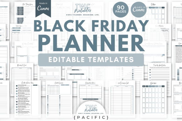 Black Friday Planner Canva | PACIFIC: Your Command Center for Sales Season