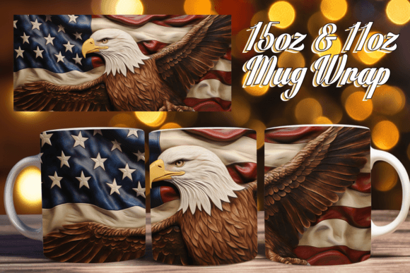 Celebrate Patriotism in Every Sip: The American Pride Mug Wrap