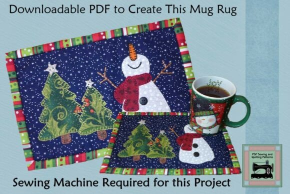 Crafting a Happy Snowman Mug Rug: Your Festive Sewing Guide