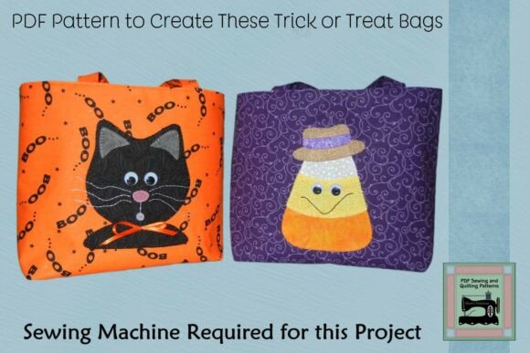 Create Spooky-Cute Halloween Memories with a PDF Pattern for Trick or Treat Bags