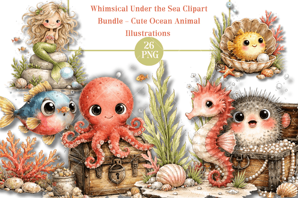 Dive Deep into Design: Working with Whimsical Under the Sea Clipart