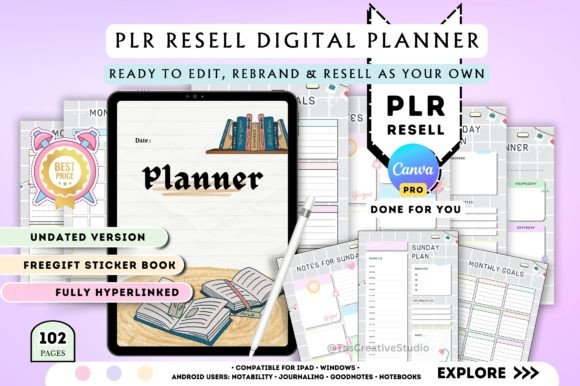 Effortless Digital Planning: Your PLR Canva Planner for Etsy & Shopify
