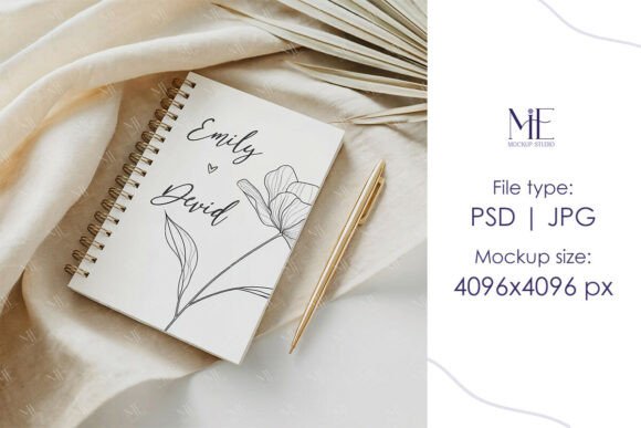 Elevate Your Designs with a Realistic Spiral Notebook Mockup
