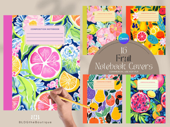 Freshen Up Your KDP Business: A Guide to the 16 Fruit Composition Journal Covers Bundle