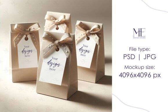 Gift Tag Mockup, Thank You Tag Mock-ups: Design Assets