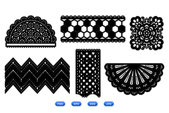 Intricate Lace Border SVG Pack for Modern Design