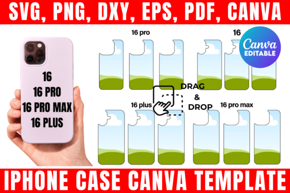 iPhone 16 Pro Max Case Canva Template: Design Custom Cases Fast