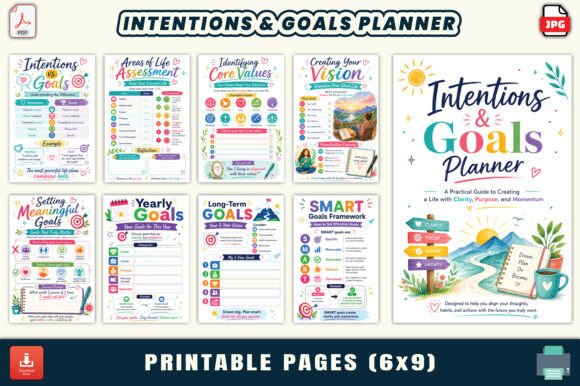 Master Your Path with the Intentions & Goals Planner