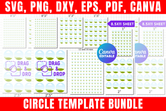 Mastering Round Designs: The Blank Circle Template Bundle