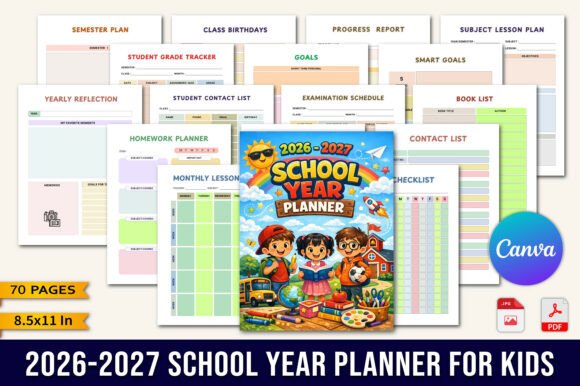 Organizing the School Year with the 2026–2027 Kids School Year Planner