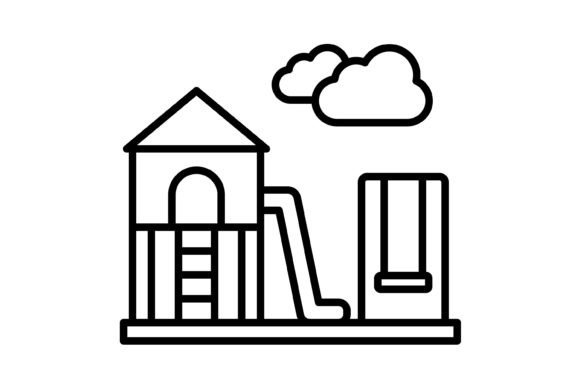Playground Outline Icon: Your Go-To Vector Set for Any Project