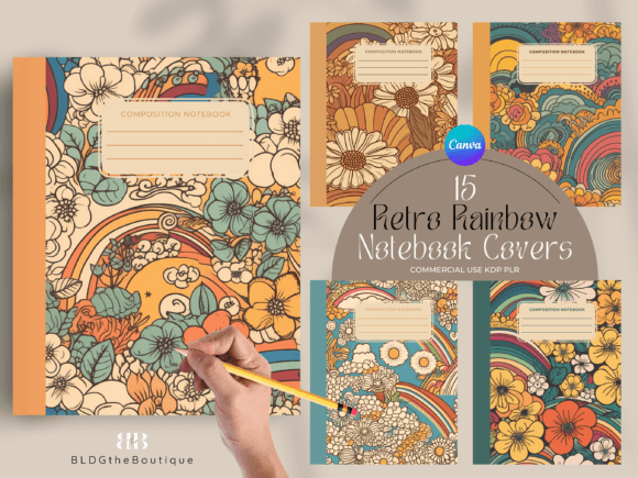 Reviving the Groovy Era: 70s Retro KDP Notebook Design