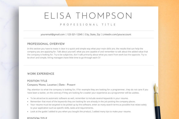 Simple Resume Template Word & Google Doc: Your Foundation for a Polished Career Document