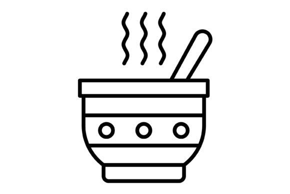 Soup Outline Icon: A Versatile Design Asset for Modern Creators