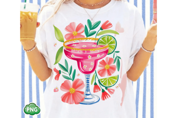 Styling Your Summer: Using Pink Margarita and Coastal Cocktail PNGs