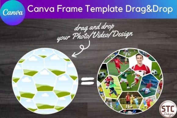 Unleash Your Team Spirit with Soccer Photo Collage Canva Frames