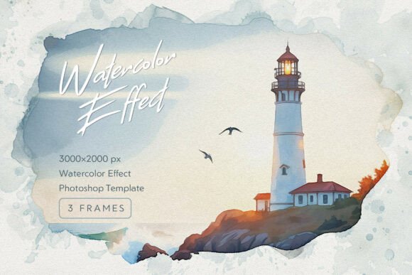 Watercolor Frames: Photoshop Effect for Artistic Photos