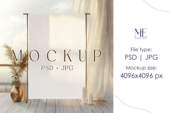 Wedding Welcome Sign Mockup 2x3 Event: A Designer's Dream for Realistic Displays